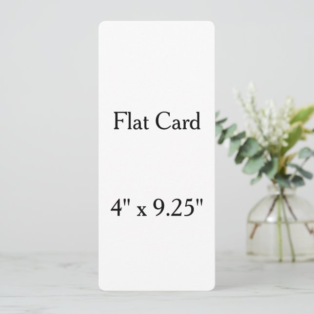 personalisera 10,2 x 23,5 cm rundat platt kort (Stående Fram)