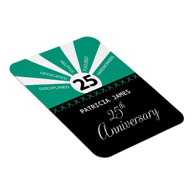 Personalisera, 25-årsjubileum för anställd magnet (Högersidan)