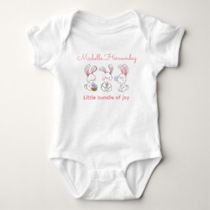 Personalisera 3 kaniner med ägg t shirt