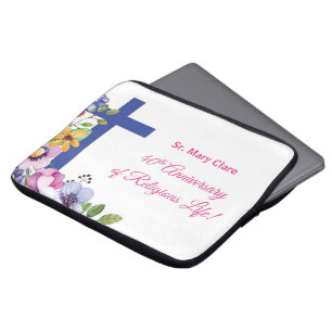 Personalisera, 40-årsdag, nun Religiösa Life Laptop Fodral