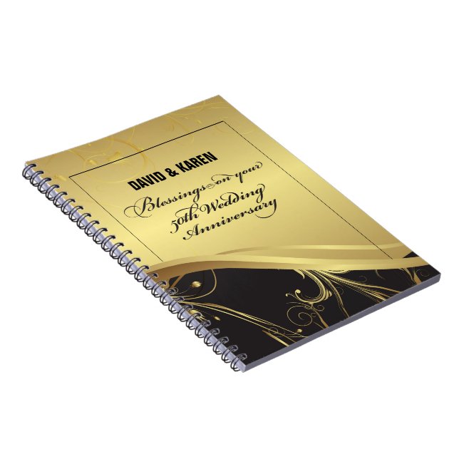 Personalisera, 50:e Bröllop-årsdagen Religiösa Anteckningsbok (Högra Sidan)