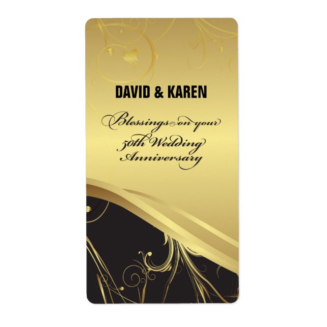 Personalisera, 50:e Bröllop-årsdagen Religiösa Fraktsedel (Framsidan)