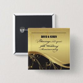 Personalisera, 50:e Bröllop-årsdagen Religiösa Knapp