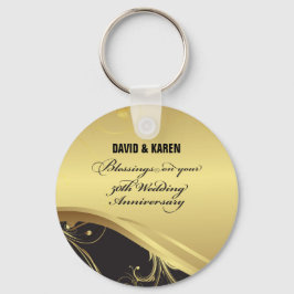 Personalisera, 50:e Bröllop-årsdagen Religiösa Nyckelring