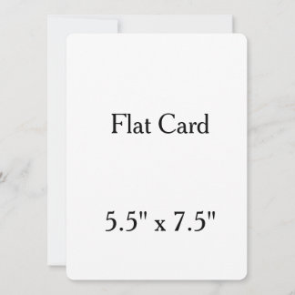 personalisera 5,5" x 7,5" rund Flat Card