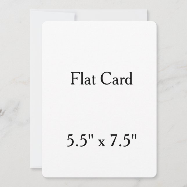 personalisera 5,5" x 7,5" rund Flat Card (Framsida)