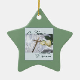 Personalisera, 60 års Religiösa Julgransprydnad Keramik