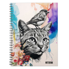 PERSONALISERA: a Katt + a Bird | Journal Anteckningsbok