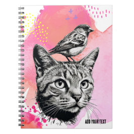 PERSONALISERA: a Katt + a Bird | Journal Anteckningsbok