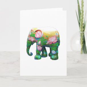 Personalisera Animal Safari Jungle Afrika Flowers Kort