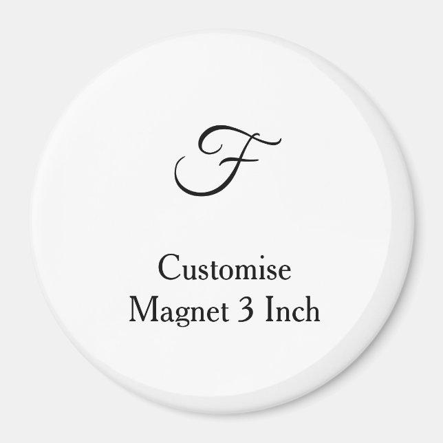 personalisera anpassa enkel 3 tums cirkel magnet (Framsidan)