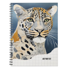 PERSONALISERA Anteckningsbok Journal Paper Leopard