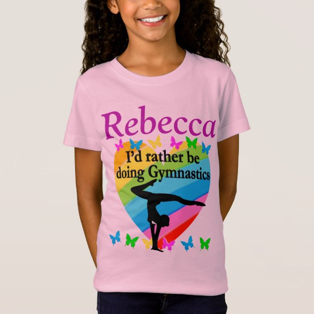 PERSONALISERA ATT JAG SNARARE SKULLE GÖRA GYMNASTI TEE (Framsida)