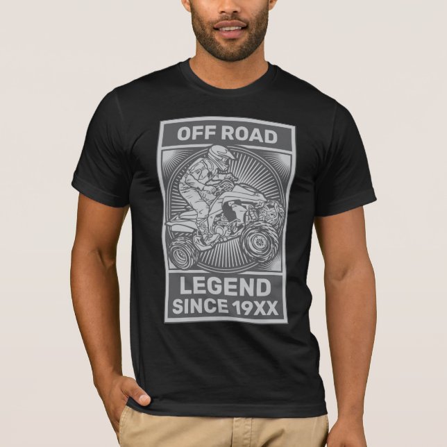 Personalisera ATV off Road Legend Anpassningsbar B T Shirt (Framsida)