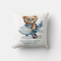 Personalisera Baby Bear Airplane Nursery Decor