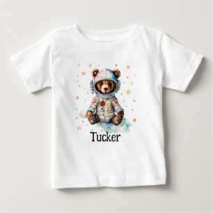 Personalisera Barn Kläder Astronaut Björn T Shirt