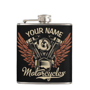 Personalisera Biker Motorcyklar Motorvingar Garage Fickplunta