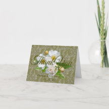 Personalisera Blank Vit ros Foliage Bröllop
