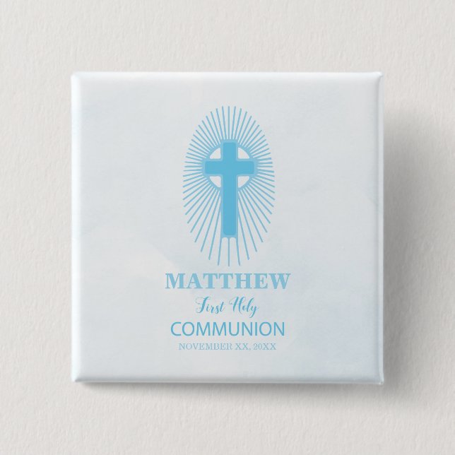 Personalisera, Blått första Heligan-värd för kommu Knapp (Framsida)