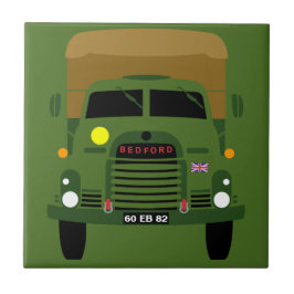 PERSONALISERA BRITISH ARMY VETERAN LASTBIL KAKELPLATTA