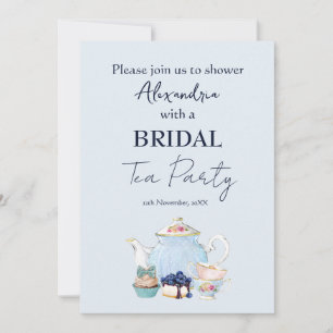 Personalisera Bröllopsfest Tea Party-inbjudan Meddelande