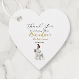 Personalisera bröllopsfestklänning tack så mycket gåvor etiketter