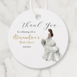 Personalisera bröllopsfestklänning Tack så mycket Gåvor Etiketter