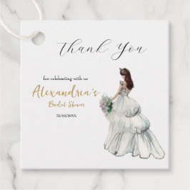 Personalisera bröllopsfestklänning Tack så mycket Gåvor Etiketter