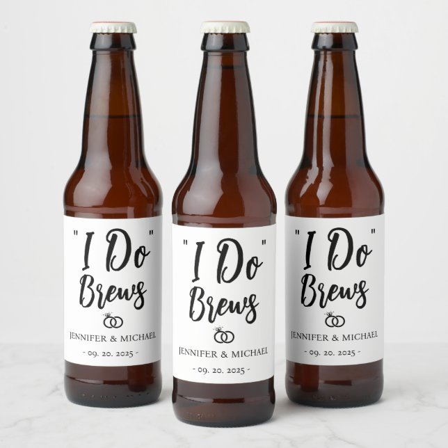 Personalisera Bröllopsfirande I Do Brews Ölflaska Etikett (Flaskor)