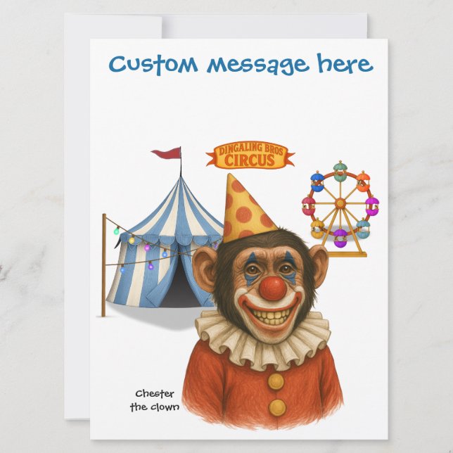 Personalisera: Chester schimpansenclown (Framsida)