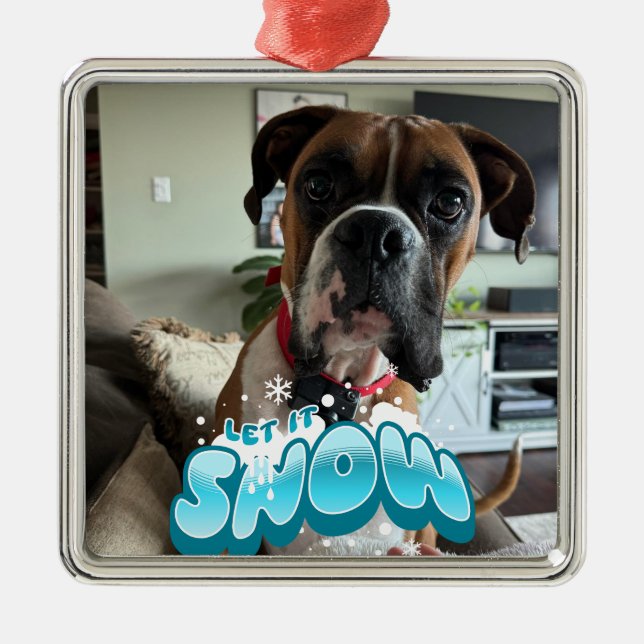 PERSONALISERA CHRISTMAS PET PHOTO Ornament (Framsidan)