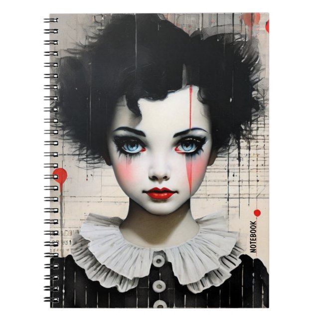 PERSONALISERA: Clown | Journal Anteckningsbok (Framsidan)