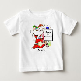 Personalisera - Cute Baby 1:a jultomten T Shirt