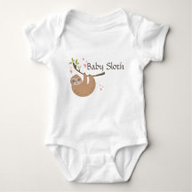 Personalisera Cute Baby Sloth Bodykostym