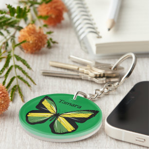 Personalisera Cute Butterfly Namn Jamaica