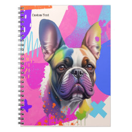 PERSONALISERA: Cute French Bull Dog Notebook Anteckningsbok