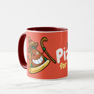 Personalisera Cute Låt oss Eat Pizza Mugg