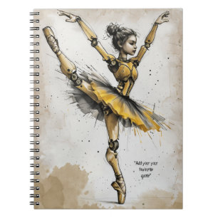 PERSONALISERA: Dansa Girl Anteckningsbok
