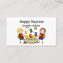 Personalisera Daycare Preschool Teacher Lycklig Ki Visitkort