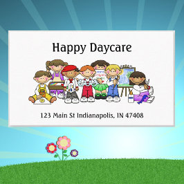 Personalisera Daycare Preschool Teacher Lycklig Ki Visitkort