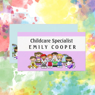 Personalisera Daycare Teacher Preschool Daycare Visitkort