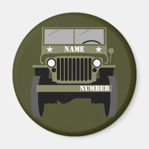 Personalisera den militära veteranska vintagen For Magnet