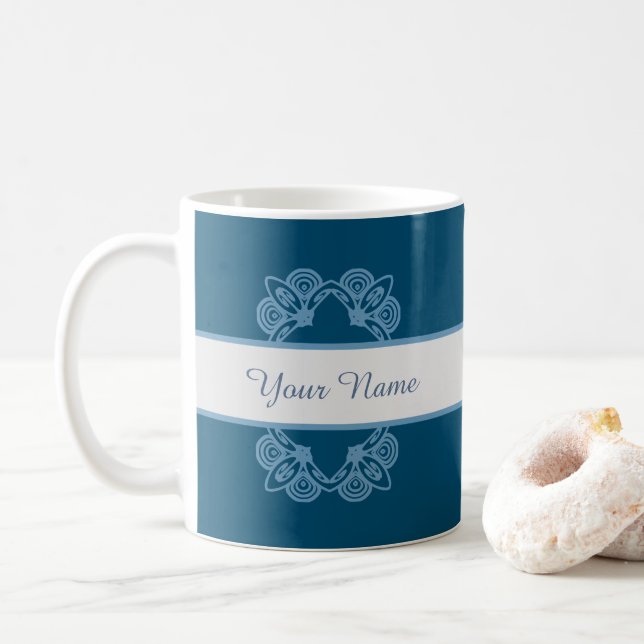 Personalisera en elegant namngiven mugg! kaffemugg (Med munk)