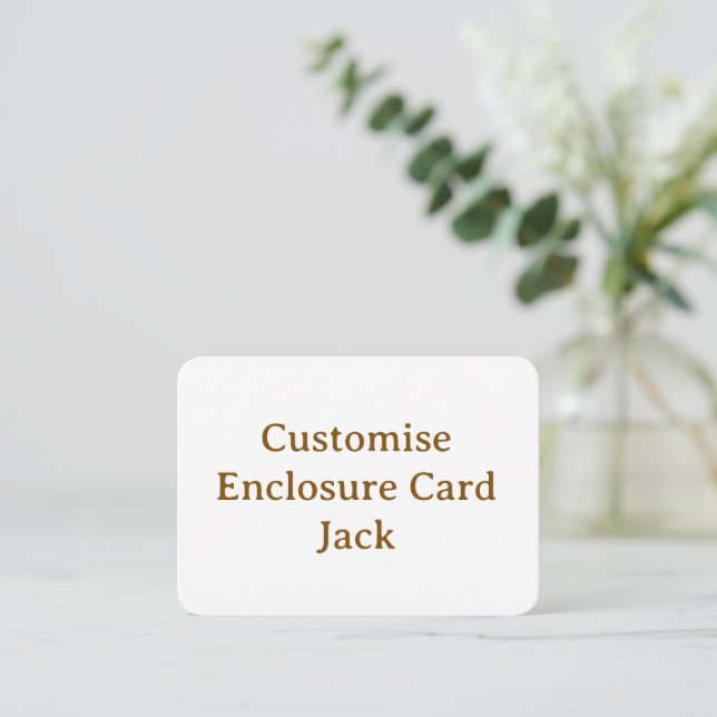 personalisera enkla anpassade 3,5" x 2,5" rundade tilläggskort (Stående Fram)