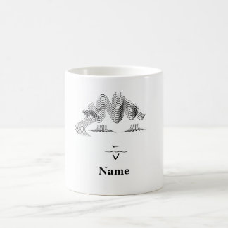 Personalisera Female Caricature Ansikte Kaffemugg