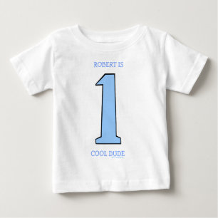 Personalisera First Birthday Baby Son Funny Tee Shirt