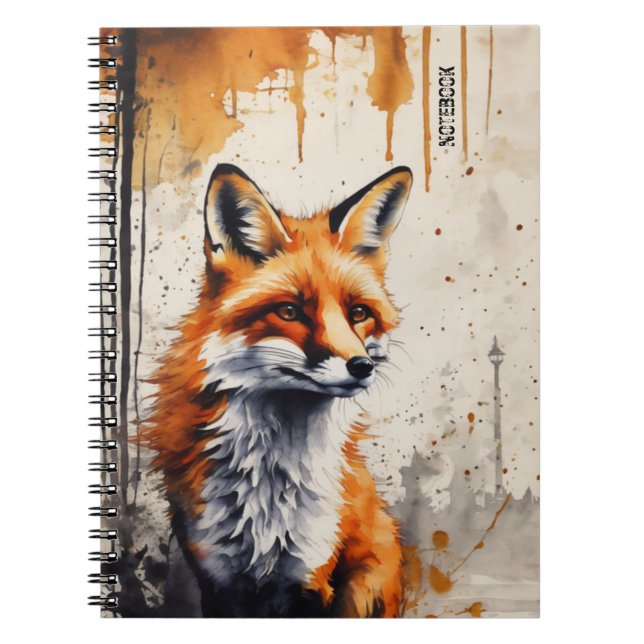 PERSONALISERA: Fox | Journal Anteckningsbok (Framsidan)