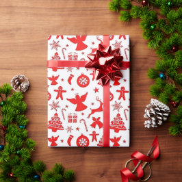 Personalisera GÅVOR ÄNGLAR SNÖFLINGOR JULGRAN Presentpapper