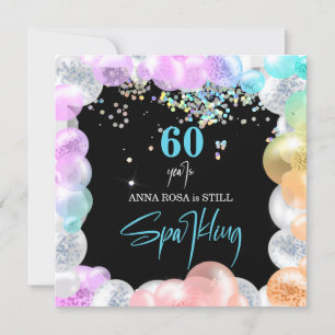 *~* PERSONALISERA GENERIC oavsett ålder Bubblor Fö Inbjudningar