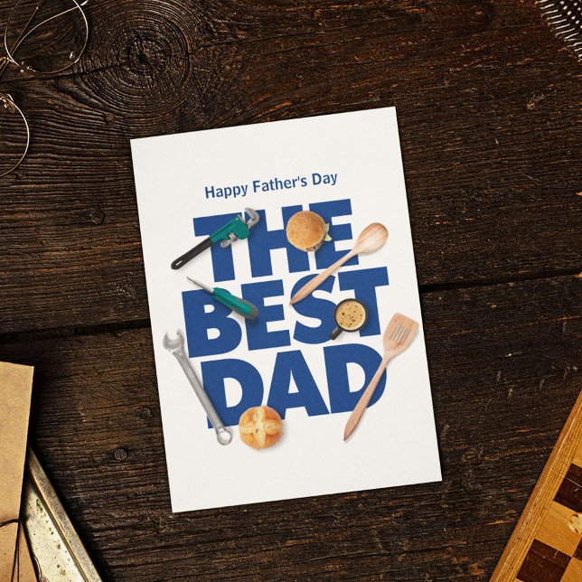 Personalisera Glad fars dag | Den bästa pappan Kort (Skapare uppladdad)